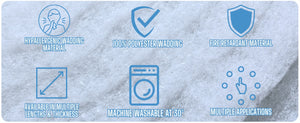 fire retardant polyester wadding for bedding